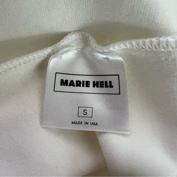 NWT Marie Hell Black White Tunic Shift Mini Mod Retro Dress Sustainable Small - Picture 10 of 12